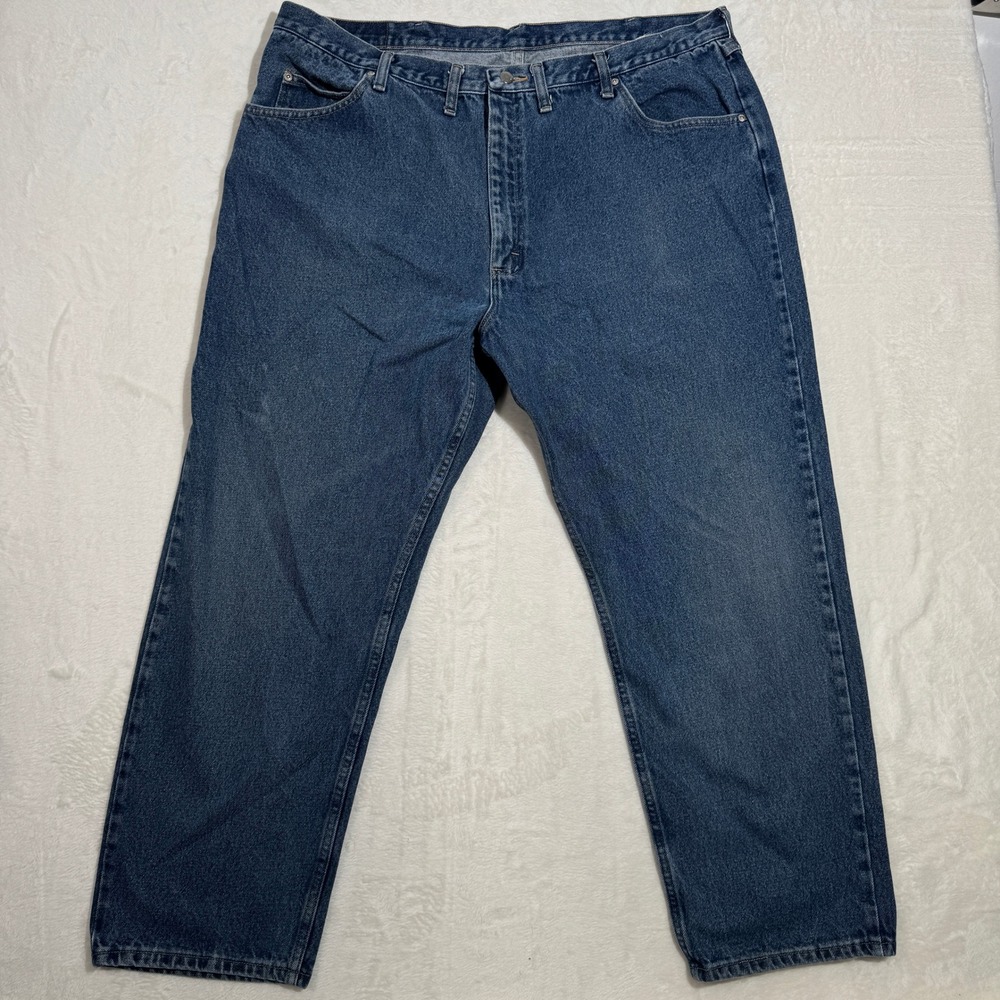 Wrangler Jeans Mens 44x30 Blue Relaxed Fit Straight Leg Denim Pants